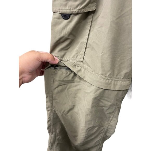 COLUMBIA Pants Mens Large Titanium Outdoor Hiking Convertible Cargo - Picture 4 of 12